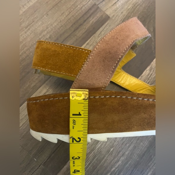 Materia Prima by Goffredo Fantini Designer Capri Suede Sandal Multi Color SZ 10 - Picture 10 of 13